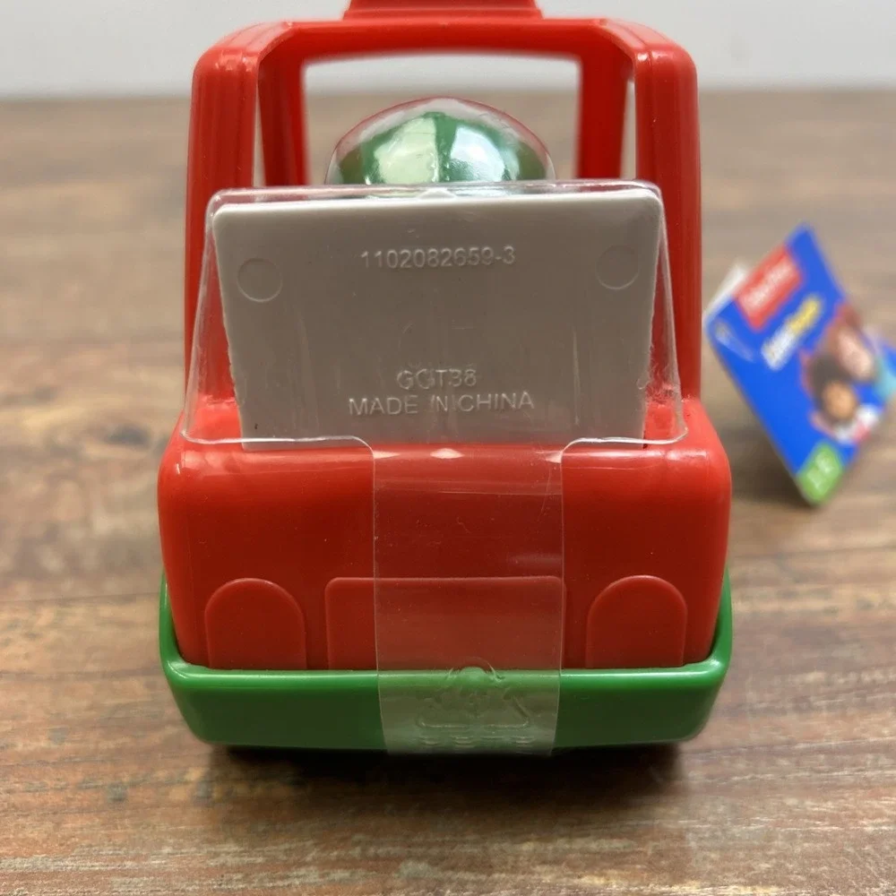 Fisher Price Little People Red Pizza Food Delivery Truck Car Vehicle & Figure